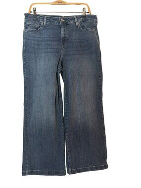 NYDJ Teresa Wide Leg Cropped Jeans Size 12